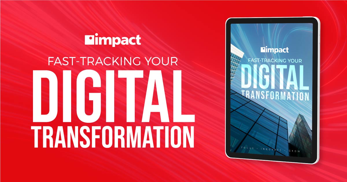 Ipad next ti title fast tracking your digital transformation with red background